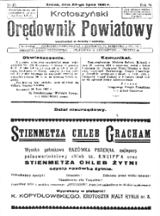 Krotoszyński Orędownik Powiatowy 1931.07.22 R.56 Nr57