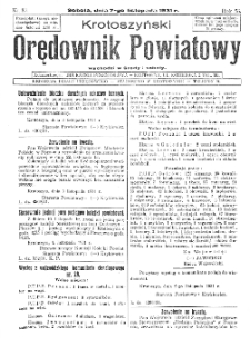 Krotoszyński Orędownik Powiatowy 1931.11.07 R.56 Nr87