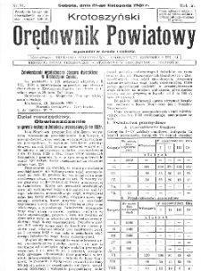 Krotoszyński Orędownik Powiatowy 1931.11.21 R.56 Nr91