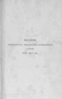 Rocznik Towarzystwa Historyczno-Literackiego w Paryżu. Rok 1870-1872