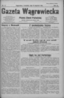 Gazeta Wągrowiecka: pismo ziemi pałuckiej 1931.01.11 R.11 Nr12