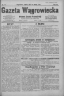 Gazeta Wągrowiecka: pismo ziemi pałuckiej 1931.02.27 R.11 Nr47