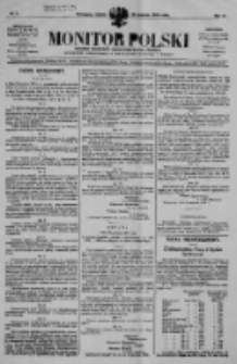 Monitor Polski. Dziennik Urzędowy Rzeczypospolitej Polskiej. 1920.01.10 R.3 nr7