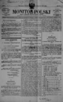 Monitor Polski. Dziennik Urzędowy Rzeczypospolitej Polskiej. 1921.01.11 R.3 nr7