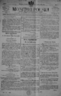 Monitor Polski. Dziennik Urzędowy Rzeczypospolitej Polskiej. 1922.01.24 R.5 nr19
