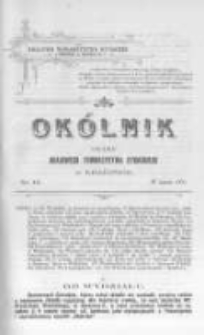 Okólnik. Organ Krajowego Towarzystwa Rybackiego w Krakowie. 1900 nr45