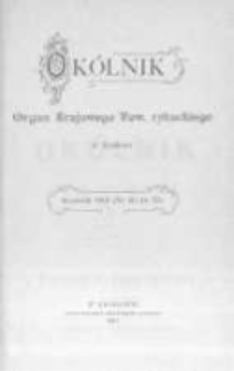 Okólnik. Organ Krajowego Towarzystwa Rybackiego w Krakowie. 1901 nr50