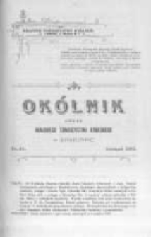 Okólnik. Organ Krajowego Towarzystwa Rybackiego w Krakowie. 1902 nr61