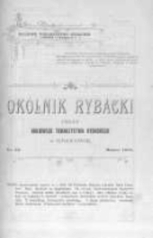 Okólnik Rybacki. Organ Krajowego Towarzystwa Rybackiego w Krakowie. 1903 nr63