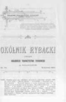 Okólnik Rybacki. Organ Krajowego Towarzystwa Rybackiego w Krakowie. 1905 nr78