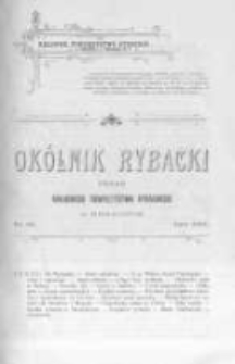 Okólnik Rybacki. Organ Krajowego Towarzystwa Rybackiego w Krakowie. 1907 nr91