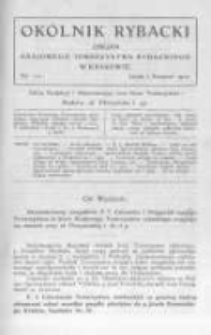 Okólnik Rybacki. Organ Krajowego Towarzystwa Rybackiego w Krakowie. 1910 nr112