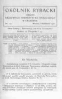 Okólnik Rybacki. Organ Krajowego Towarzystwa Rybackiego w Krakowie. 1910 nr113