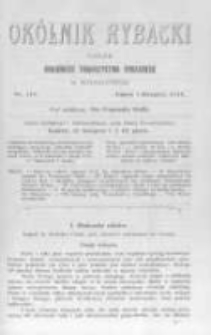 Okólnik Rybacki. Organ Krajowego Towarzystwa Rybackiego w Krakowie. 1911 nr118