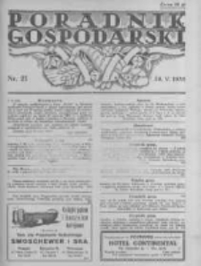 Poradnik Gospodarski. Pismo Tygodniowe. 1935.05.26 R.46 nr21