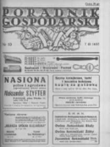 Poradnik Gospodarski. Pismo Tygodniowe. 1937.03.07 R.48 nr10