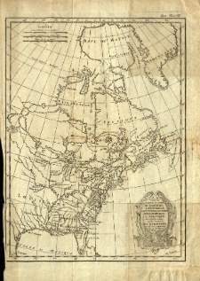 Partie du nord de l'Amerique Septentronale pour servir ā l'histoire philosophique et politique des etablissemens et du commerce des Europeens dans les deux Indes dressee par [Rigobert] de Bonne