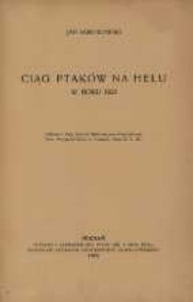 Ciąg ptaków na Helu w roku 1923