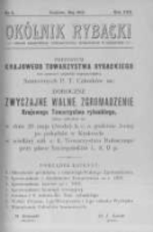 Okólnik Rybacki. Organ Krajowego Towarzystwa Rybackiego w Krakowie. 1913 nr5