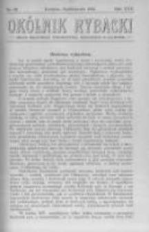 Okólnik Rybacki. Organ Krajowego Towarzystwa Rybackiego w Krakowie. 1913 nr10