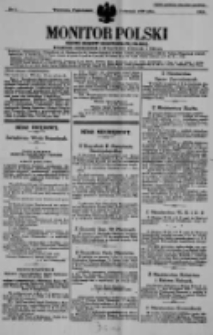 Monitor Polski. Dziennik Urzędowy Rzeczypospolitej Polskiej. 1939.01.02 R.22 nr1