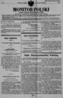 Monitor Polski. Dziennik Urzędowy Rzeczypospolitej Polskiej. 1938.01.11 R.21 nr7