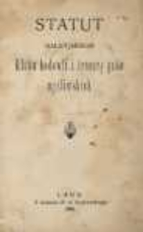 Statut galicyjskiego Klubu hodowli i tresury psów myśliwskich