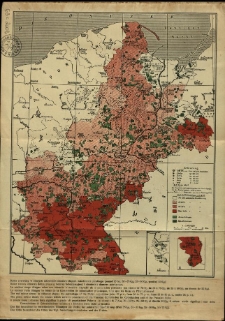 Mapa etnograficzna Pomorza i Poznańskiego, wydana w r. 1913 przez "Ostmarkenverein"