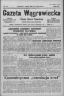 Gazeta Wągrowiecka: pismo ziemi pałuckiej 1937.06.22 R.17 Nr140
