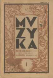 Muzyka. 1929 R.6 nr1