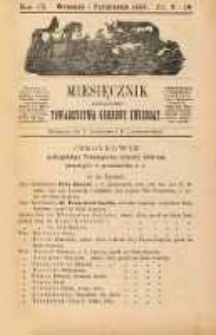 Miesięcznik Galicyjskiego Towarzystwa Ochrony Zwierząt 1884 Nr9 i 10