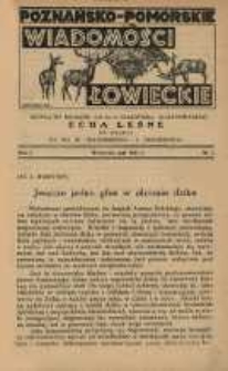Poznańsko-Pomorskie Wiadomości Łowieckie 1933 Nr2