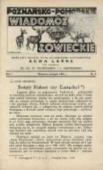 Poznańsko-Pomorskie Wiadomości Łowieckie 1933 Nr8