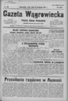Gazeta Wągrowiecka: pismo ziemi pałuckiej 1937.11.24 R.17 Nr270