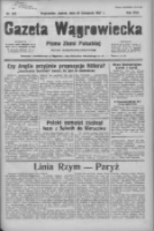Gazeta Wągrowiecka: pismo ziemi pałuckiej 1937.11.26 R.17 Nr272