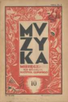 Muzyka. 1930 R.7 nr10