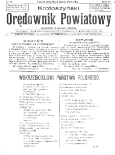 Krotoszyński Orędownik Powiatowy 1932.03.19 R.57 Nr22