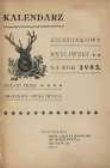 Kalendarz kieszonkowy myśliwski na rok 1903 wydany przez amatorów myśliwych