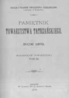 Pamiętnik Towarzystwa Tatrzańskiego. 1878 T.3