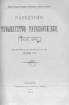 Pamiętnik Towarzystwa Tatrzańskiego. 1881 T.6
