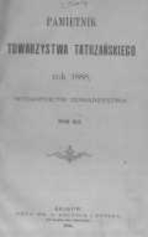 Pamiętnik Towarzystwa Tatrzańskiego. 1888 T.12