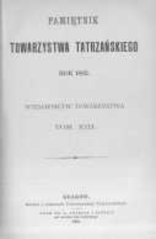 Pamiętnik Towarzystwa Tatrzańskiego. 1892 T.13