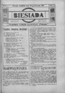 Biesiada: bezpłatny dodatek tygodniowy "Postępu" 1916.04.23 R.4 Nr17