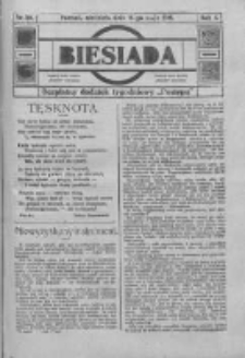 Biesiada: bezpłatny dodatek tygodniowy "Postępu" 1916.05.14 R.4 Nr20