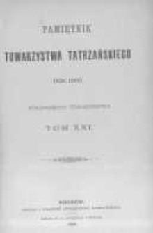 Pamiętnik Towarzystwa Tatrzańskiego. 1900 T.21