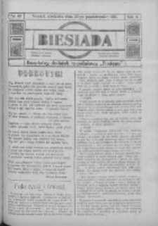 Biesiada: bezpłatny dodatek tygodniowy "Postępu" 1916.10.29 R.4 Nr43
