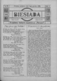 Biesiada: bezpłatny dodatek tygodniowy "Postępu" 1916.12.03 R.4 Nr48
