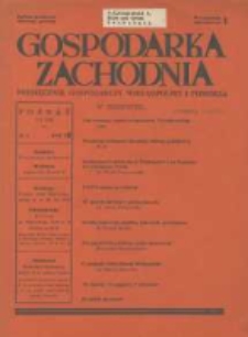 Gospodarka Zachodnia. 1938 nr1