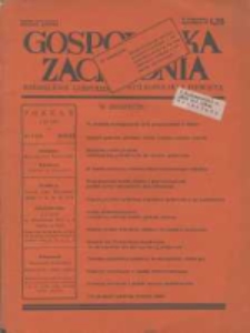 Gospodarka Zachodnia. 1938 nr3
