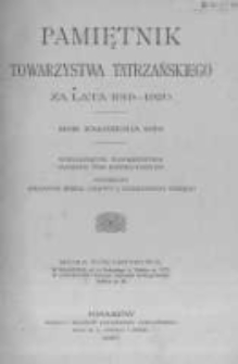 Pamiętnik Towarzystwa Tatrzańskiego. 1919-1920 T.38